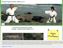 Tablet Screenshot of karate-sv-mainz.de